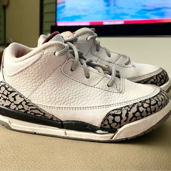 Air Jordan 3 Retro ‘Hall Of Fame’ Shoes - Toddler Size 10C - 832033 116 - *EUC* - Picture 4 of 8